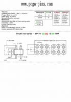 Spring loaded connector-DIP-2.54mm pitch-double row-H4.5-5.0mm