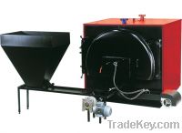 Central heating automatic solid fuel boiler