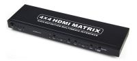 HDMI True Matrix 4X4, w/IR remote control, Supports 3D