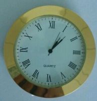 65mm gold metal insert clock fit up clock