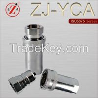 ZJ-YCA Ball Valves iso 5675 hydraulic quick coupler