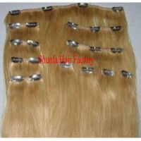 long straight indian virgin hair clip in hair extension