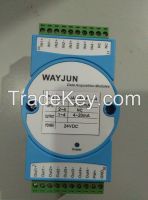 DC Current/Voltage signal isolated splitter(one in four out)