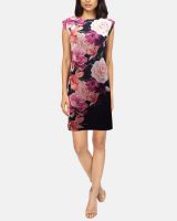 Sell Black Corner Floral Print Shift Dress