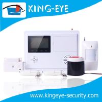 LCD display, simple diy gsm anti theft alarm for home with 99 wireless and 4 wired guard zone