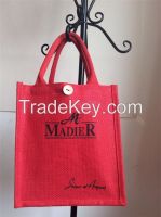eco-friendly customer best seller reusable jute tote bag