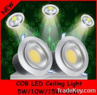 Hot sale round shape ceiing recessed 10W COB LED ceiling light