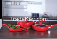 colorful cookware aluminum ceramic fry pan