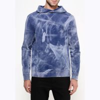 New design high quality cotton long sleeve heavyweight fitness funnel neck pullover hoodie