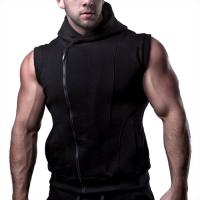 OEM Zip Up Sleeveless Hoodie Best Quality Made In China