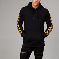 2018 new design long sleeve black hoodie