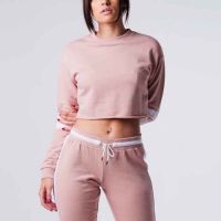 2018 Clothes Women Ladies Sport Fashion Combed Cotton Crop Top Hoodies