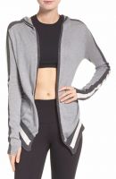 Retro-stripes Sporty street style streetwear hoodie for girl