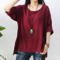 Newest Sale Long Sleeve O Neck Cotton Thin Long Tail Woman Custom Print T-Shirt