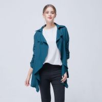 Hot sale new fashion overcoat plus blank cardigan loose leisure ladies fancy jacket for spring