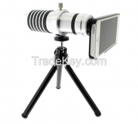 14x Optical Zoom Telephoto Fixed Phone Camera Lens Tripod Cases for iPhone