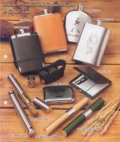 CIGAR TUBE & CIGARETTE CASES, STAINLESS STEEL HIP/POCKET FLASK