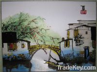 Wholesale Chinese hand made silk embroidery art landscape painting