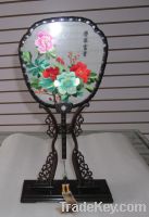 Wholesale Chinese double-sided silk embroidery palace fan home decor