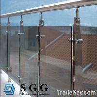 Offer safety railing tempered glass