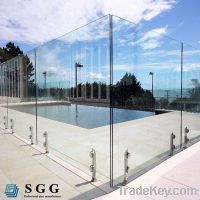 High quality fence tempered glass