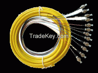 12core Multicore branch indoor fiber cable SM, MM fiber