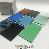 3.2/4/5/6/8/10/12/15/19mm Low e Bronze Blue Green Gray Tempered Glass