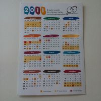 Promotional magnetic calendar pocket calendar