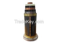 High voltage crosslinked cable