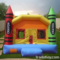 Inflatable crayon bounce house jumping bouncer