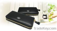 Genuine leather travel wallet