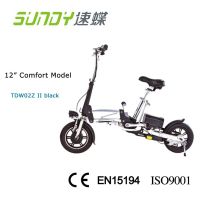 12-Inch brushless motor Mini Folding Electric Bicycle-black