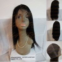 Sell 20" Indian Remy Hair # 1 Stock Full Lace Wig
