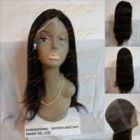 Sell 22" Indian Remy Hair # 1B Stock Full Lace Wig