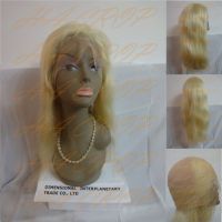 Sell 22" Indian Remy Hair # 613 Stock Full Lace Wig