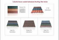 Stone-coated metal roof tiles