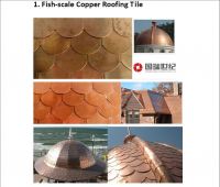 Asphalt Copper Roofing Tiles-Fish-scale Copper Roofing Tile