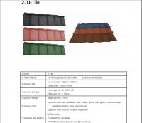 Colorful Stone-coated Metal Roofing Tiles-U-Tile