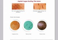 Asphalt Copper Roofing Tiles