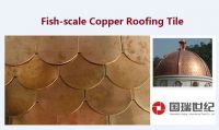 Asphalt Copper Roofing Tiles-Fish-scale Copper Roofing Tile