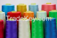 High tenacity polyester filament yarn sewing thread