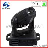 dmx gobo strobe indoor 60w led moving head spot light