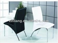 hot sale cheap fashion metal and Leather Dining Chair DC4036