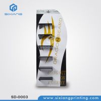 Cardboard retail front counter display board stand