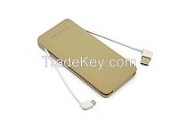 8000mAh Ultra Slim Aluminum Portable Power bank for iPhone and all Other Android Smartphone