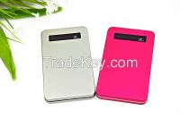 6000mAh Ultra Slim Aluminum Portable Power bank for iPhone and all Other Android Smartphone with LED light