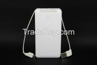 Cheap wholesale power bank 4000mah battery 2015 Golden & White color