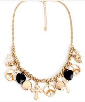 fashion zinc alloy epoxy necklace