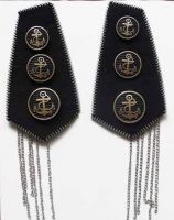 BG016  badge, beaded motif, garment accessory, 