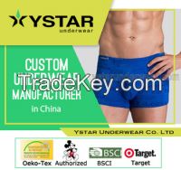 Cotton material fashion mens boxer briefs